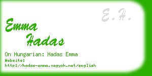 emma hadas business card